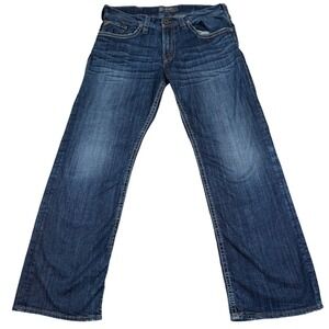 Silver Jeans Co Denim Jeans Mens Zac 36x32 Blue Western Y2K Streetwear